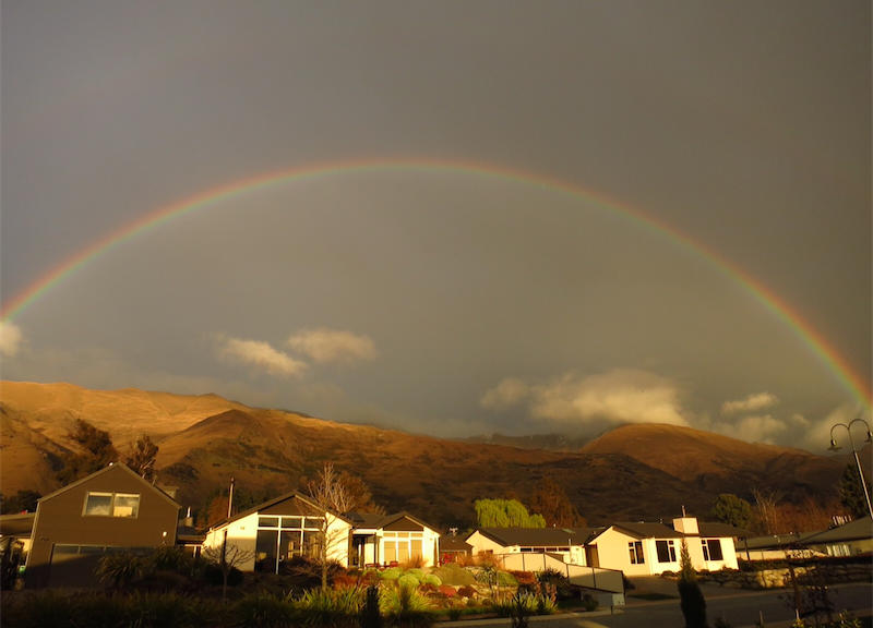 Rainbow over Wanaka