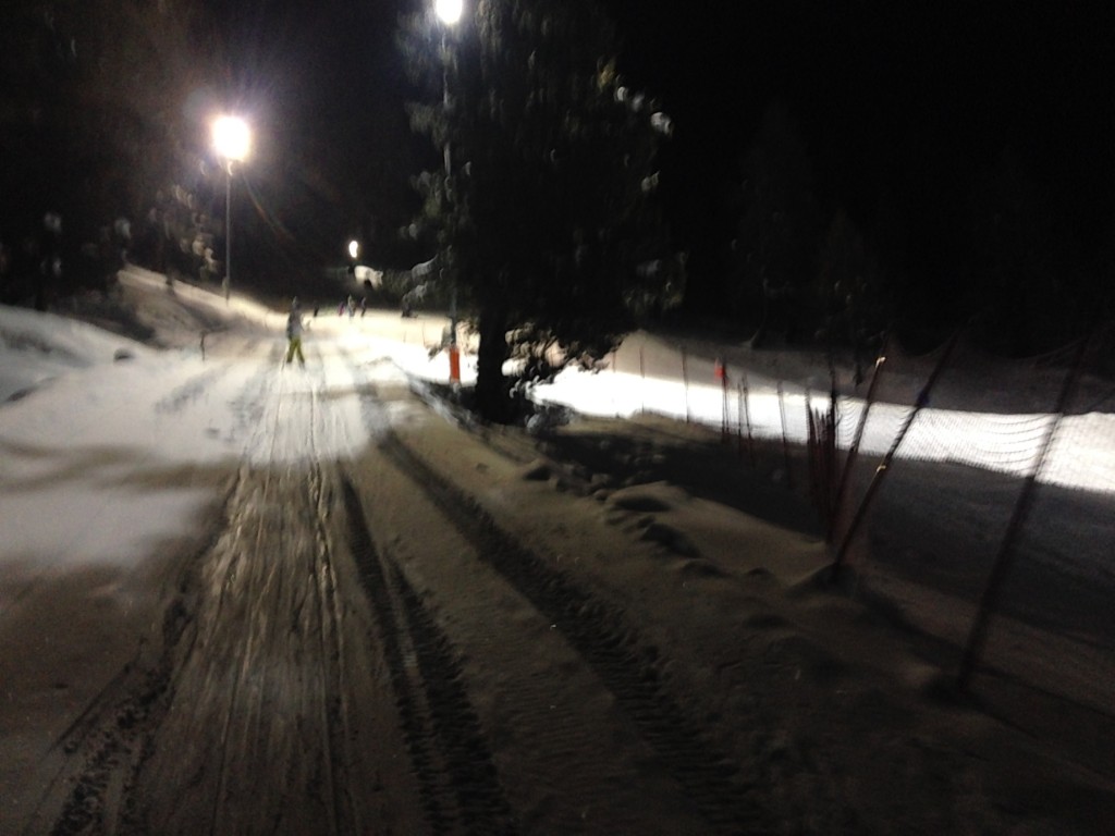 Gettin' ready for the night slalom